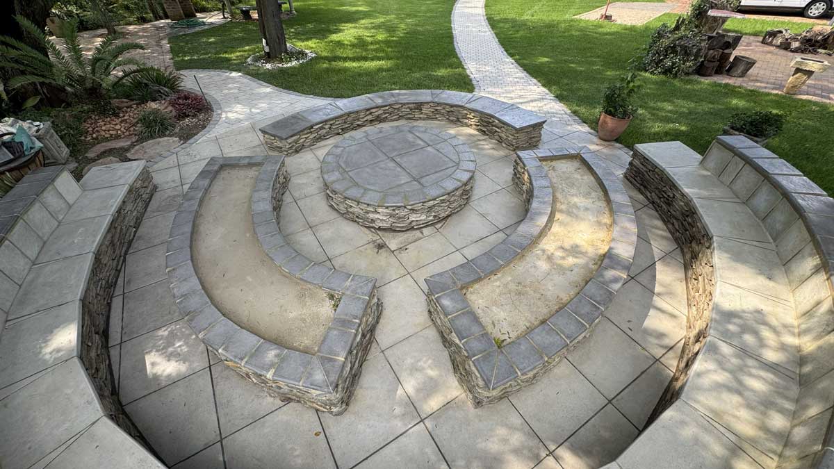 Outdoor Living Space Morris Installations Top view